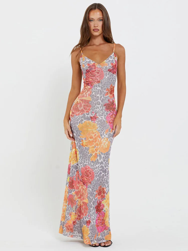 Luxurious Velvet Maxi Dresses for Winter GalasFashionSierra - Print Backless Sexy Maxi Dress Sleeveless Floral Dress Luxurious Velvet Maxi Dresses for Winter GalasFashionSierra - Print Backless Sexy Maxi Dress Sleeveless Floral Dress