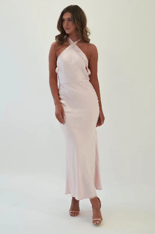 Maxi Dresses for High School Graduation CeremoniesPippa Soft Satin Midaxi Dress | Pearl Pink Maxi Dresses for High School Graduation CeremoniesPippa Soft Satin Midaxi Dress | Pearl Pink