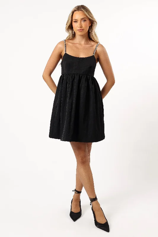 Party Dresses with Embroidered Tribal Patterns and Satin Sash for Ladies' Cultural and Stylish LookRemmy Mini Dress - Black Party Dresses with Embroidered Tribal Patterns and Satin Sash for Ladies' Cultural and Stylish LookRemmy Mini Dress - Black