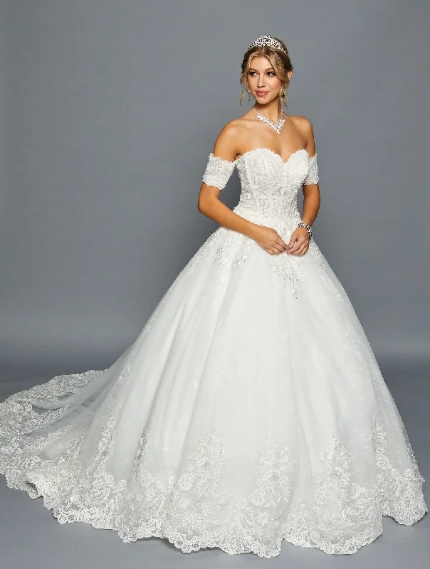 Antique - inspired lace wedding dress with long sleevesAlia