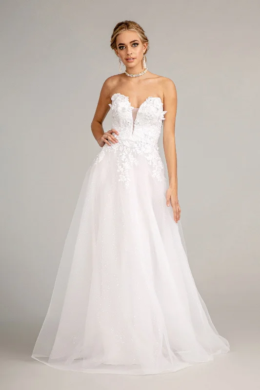 Ruffled - skirt wedding dress for a romantic lookAlissa