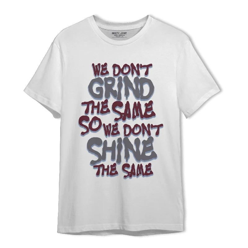 Women's T - shirt with a metallic - colored threadNastyJamz Burgundy 5s T Shirt Match Dont Shine The Same