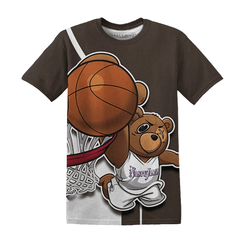 Chunky ribbed women's T - shirt for a textured lookNastyJamz Dunk Low Baroque Brown T Shirt Match BER Dunk