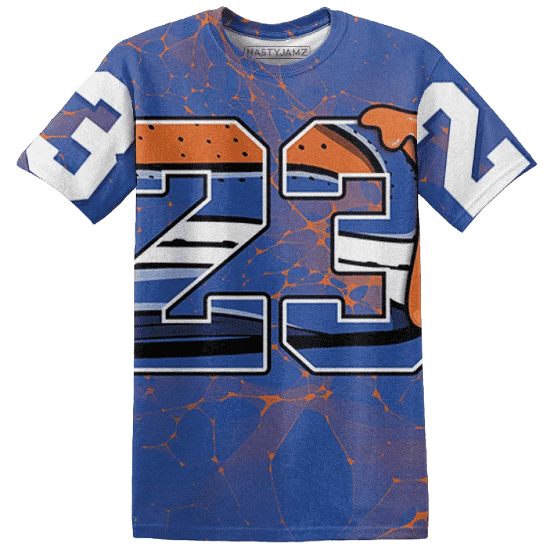 Women's off - the - shoulder T - shirt for a flirty lookNastyJamz Dunk Low Knicks T Shirt Match 23 Sneaker 3D All-Over Print