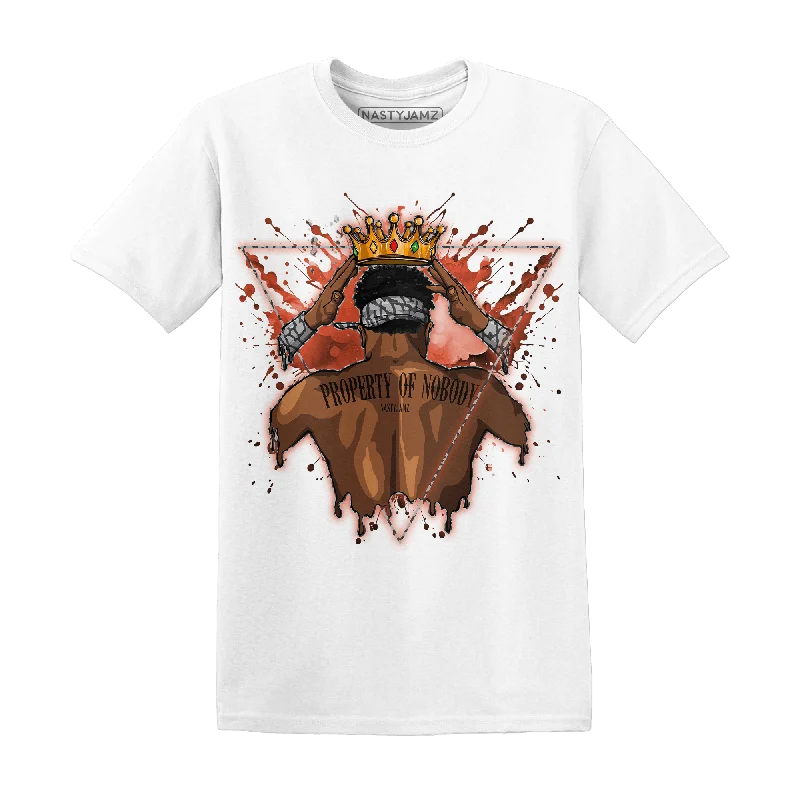 Cropped women's T - shirt with a ruffled hemNastyJamz Georgia Peach 3s T Shirt Match Property Of Nobody Cropped women's T - shirt with a ruffled hemNastyJamz Georgia Peach 3s T Shirt Match Property Of Nobody