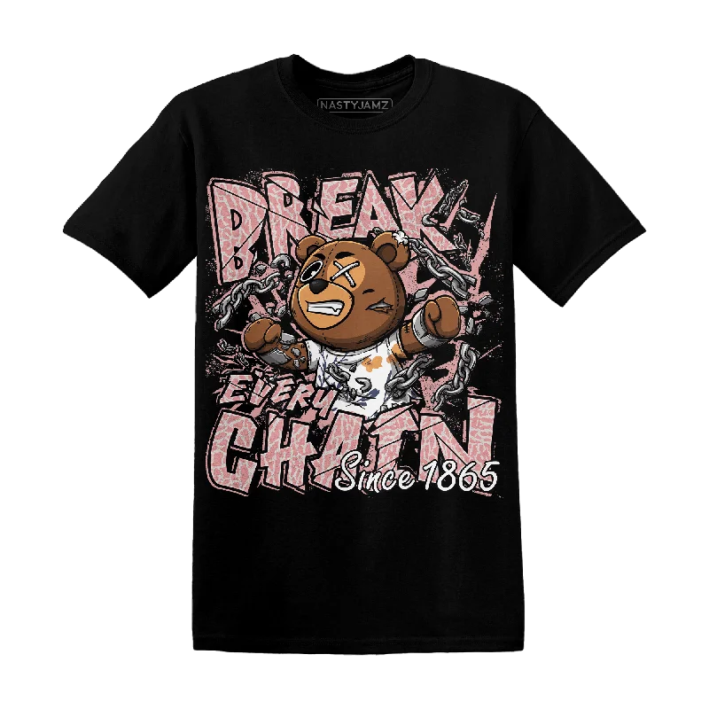 Women's lightweight linen T - shirt for warm weatherNastyJamz Red Stardust 3s T Shirt BER Break Chain