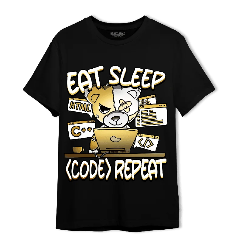 Women's T - shirt with a cropped and fitted bodice and a flared skirtNastyJamz Sail 4s T Shirt Match Eat Sleep Code BER