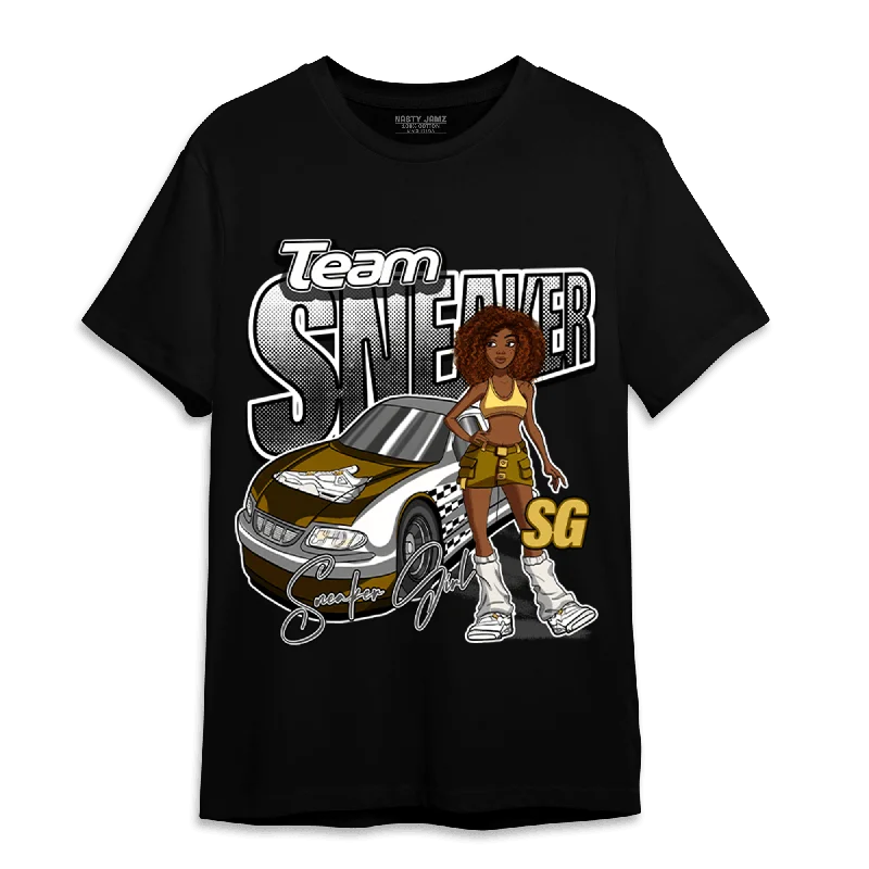 Button - up women's T - shirt in a pastel colorNastyJamz Sail 4s T Shirt Match Team Sneaker Girl