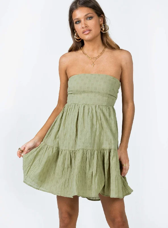 "Buy One, Get One 50% Off on Women's Dresses - Don't Miss Out!"Love Affair Mini Dress Green