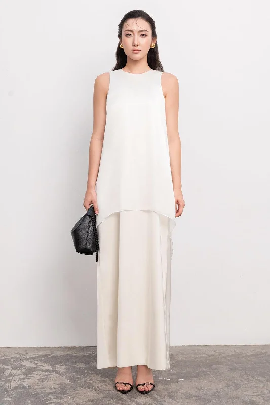 "Exclusive Discount: 30% Off All Women's Dresses for a Limited Period"Sophia Straight Sleeveless Silk Chiffon Ankle Length Dress