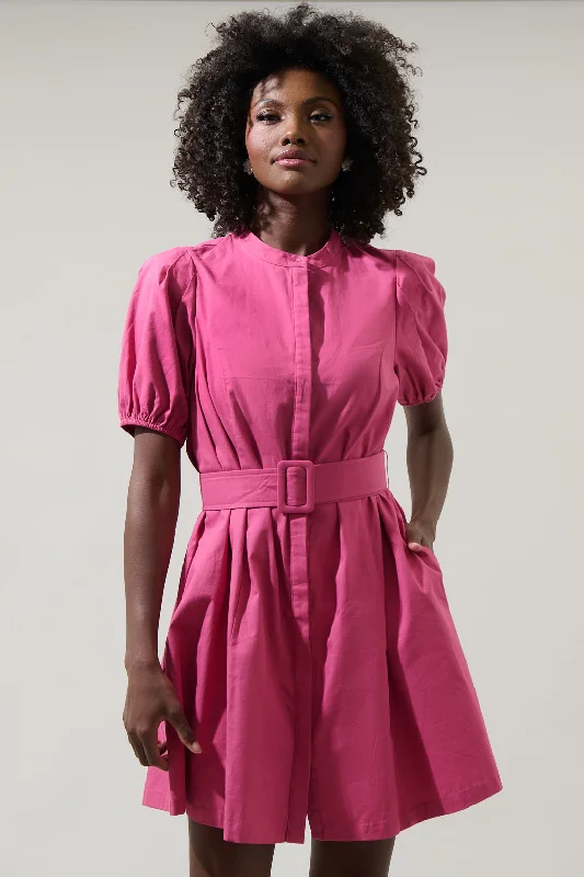 "Midi dresses for women with unique patterns"Yami Button Down Shift Mini Dress