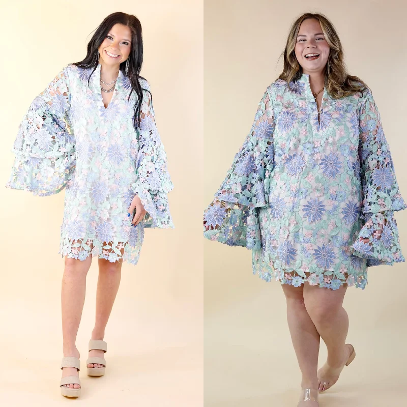 casual cotton mini dressesBuddyLove | Gayle Long Sleeve Mini Dress in Bellflower (Blue, Mint Green and Pink) casual cotton mini dressesBuddyLove | Gayle Long Sleeve Mini Dress in Bellflower (Blue, Mint Green and Pink)